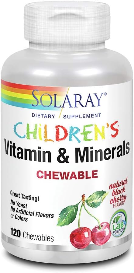 Solaray Children's Chewable Vitamins and Minerals, 120 Chewable Tablets - görsel 1