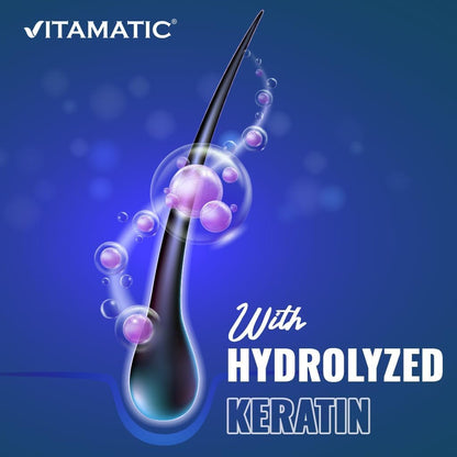 Vitamatic High Potency Biotin 20000 mcg (20 mg) with Keratin 100mg - 120 Tablets