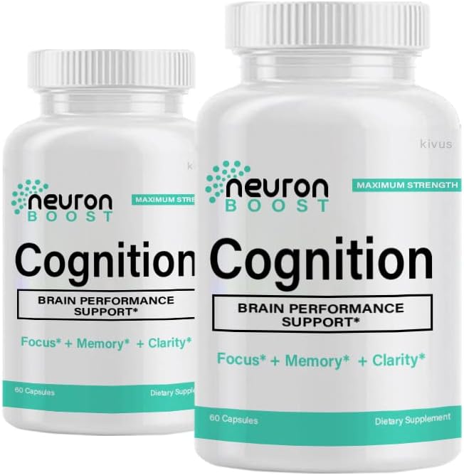 kivus Neuron Boost - Cognitive Brain Performance Support (2 Pack, 120 Capsules) - görsel 1