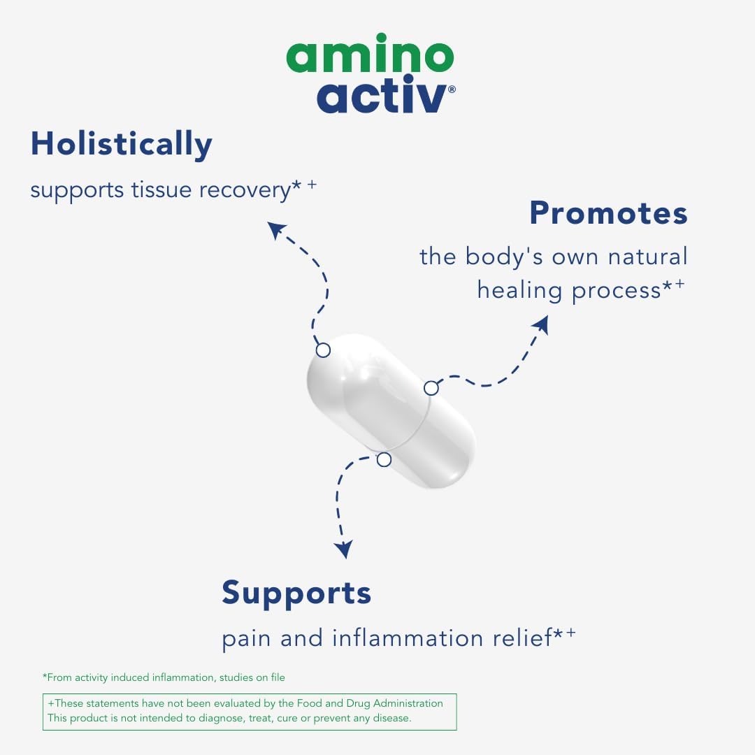 Amino Activ – Fast Holistic Support for Pain and Inflammation from Exercise (60 Capsules) - görsel 6