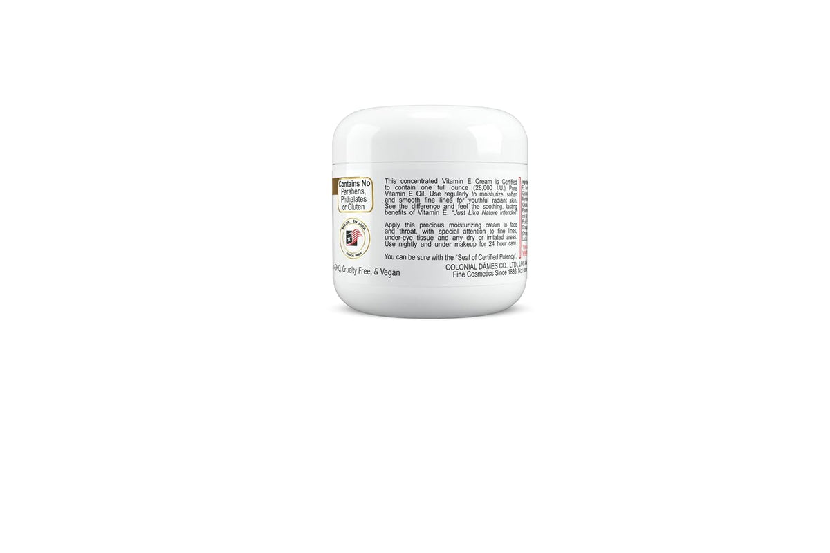 Colonial Dames Concentrated Vitamin E Moisturising Cream - 28,000 IU for Dry Skin & Fine Lines - görsel 2