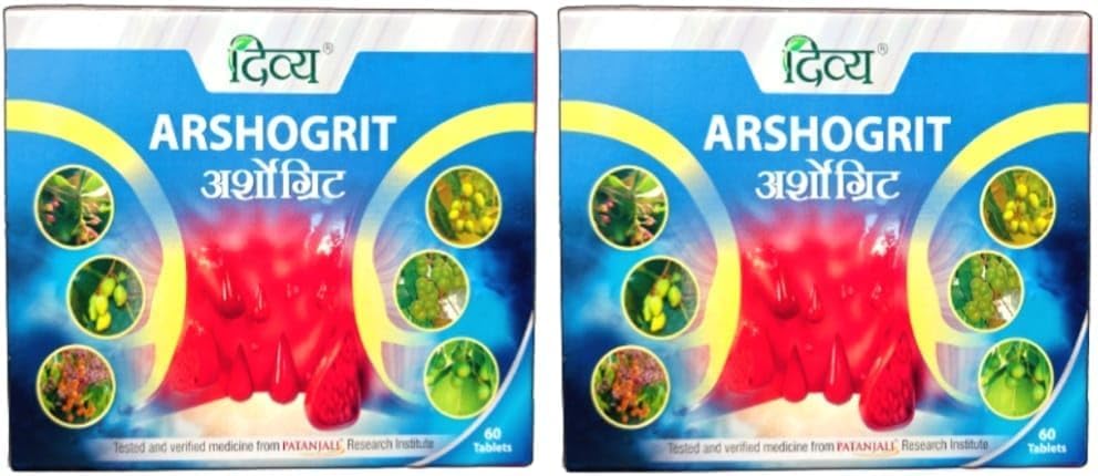 Ethnic Choice Arshogrit Tablet - Ayurvedic Support for Piles & Fistula (60 Tablets, Pack of 2) - görsel 1