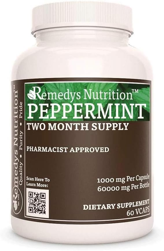 Remedy's Nutrition Peppermint Leaf | 1000 mg, 60 Vegan Capsules - görsel 1