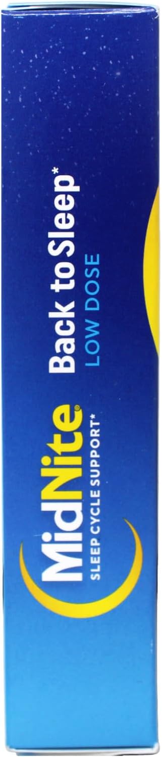 MidNite Sleep Cycle Support Back to Sleep Low Dose Melatonin & Herbal Blend, Cherry Flavour, 30 Quick Melt Tablets (Pack of 4) - görsel 7