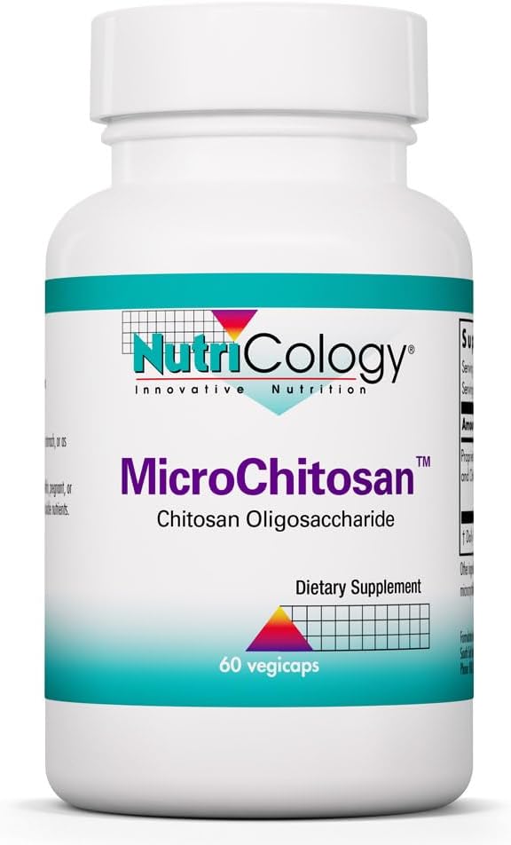 Nutricology MicroChitosan - Chitosan Oligosaccharide Supplement - 60 Vegicaps - görsel 1