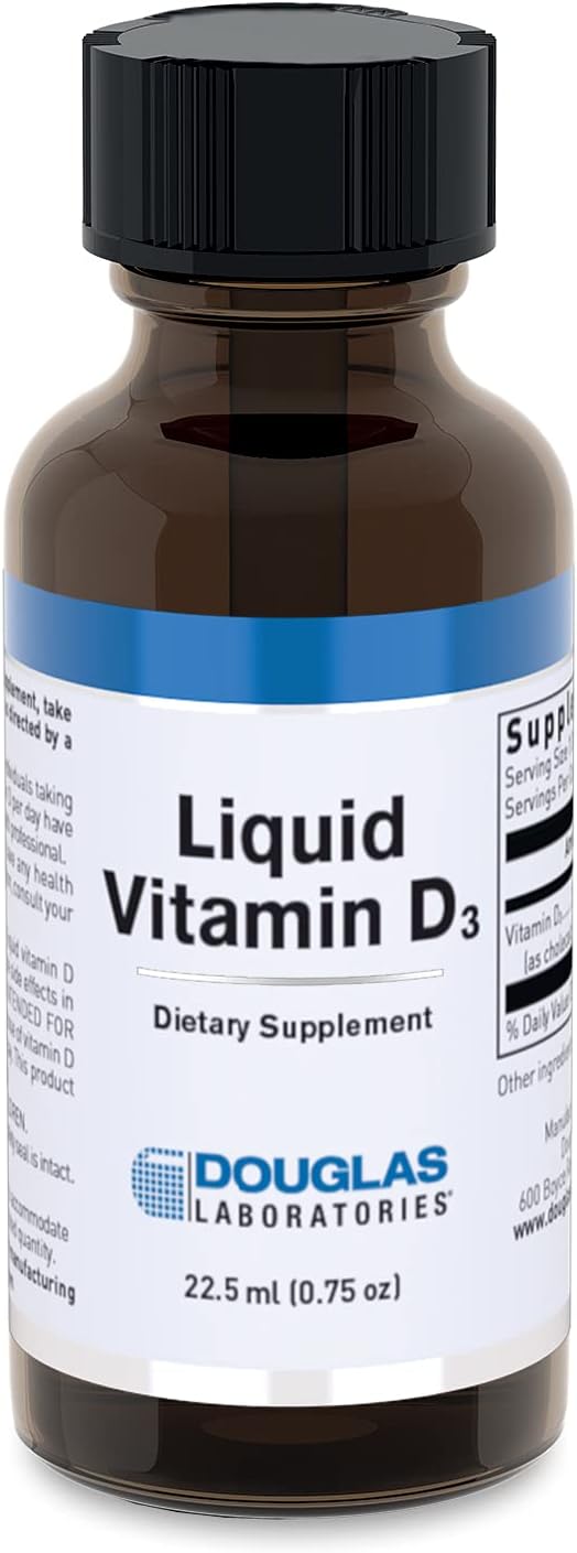 Douglas Laboratories Liquid Vitamin D3 – Supports Bones, Cell Growth, Neuromuscular and Immune Function (22 ml) - görsel 1