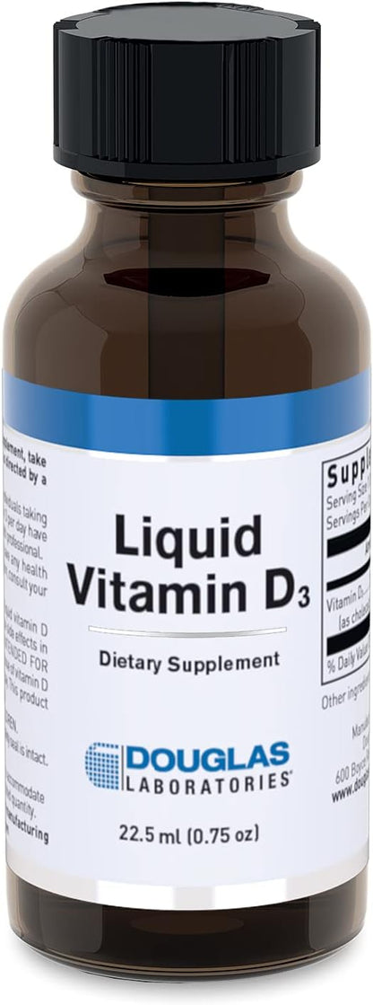 Douglas Laboratories Liquid Vitamin D3 – Supports Bones, Cell Growth, Neuromuscular and Immune Function (22 ml)