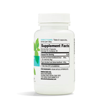 365 by Whole Foods Market Holy Basil, 60 Capsules