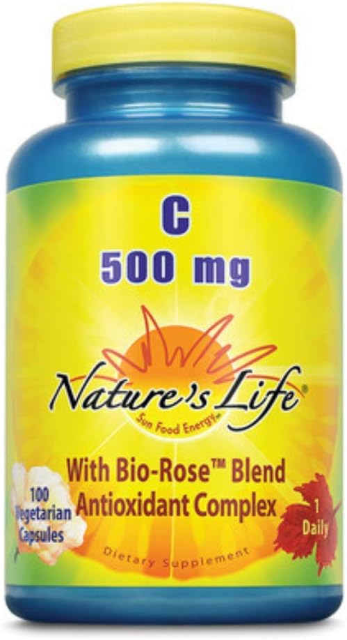 Nature's Life Vitamin C, 500 mg Capsules | 100 Capsules - görsel 1