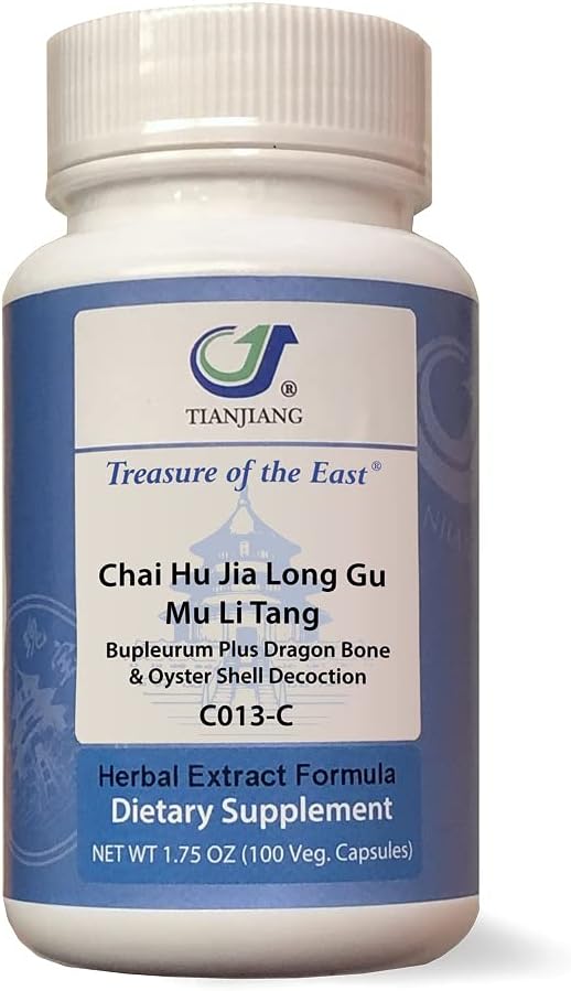 Treasure of the East Bupleurum Plus Dragon Bone & Oyster Shell (Chai Hu Jia Long Gu Mu Li Tang) - 5:1 Extracts, 100 Capsules - görsel 1