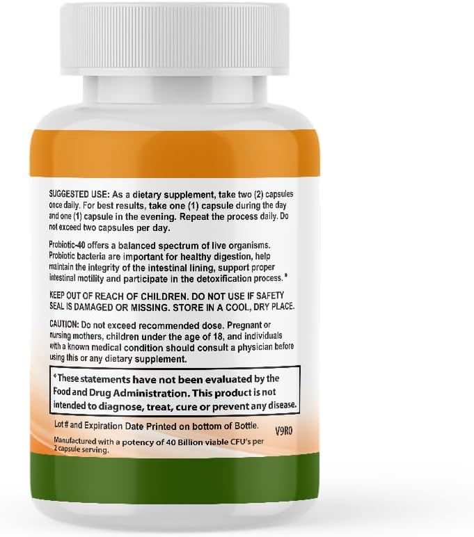 CALMING BLENDS Probiotic - 40 Billion CFU, Bi-Pass Delivery System, 60 Vegetable Capsules - görsel 5