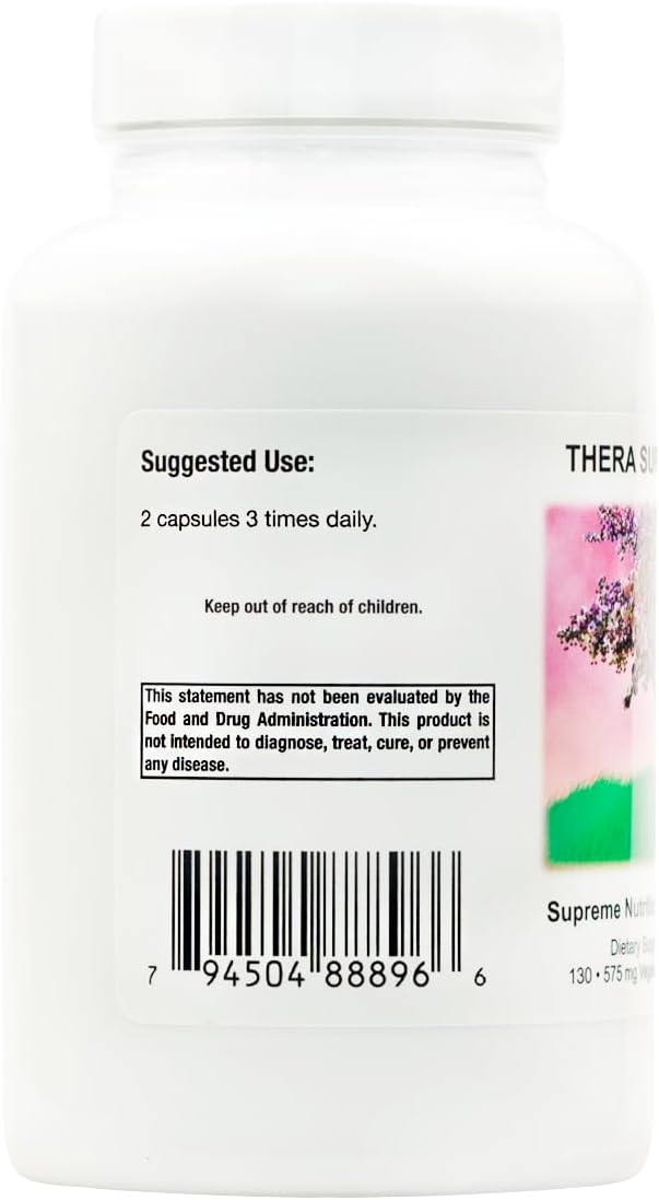 Supreme Nutrition Thera Supreme, 130 Pure Herbal Combination Vegetarian Capsules - görsel 2