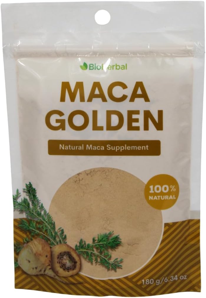 Bio Herbal Maca Golden - Pure Root Powder - 180g - görsel 1