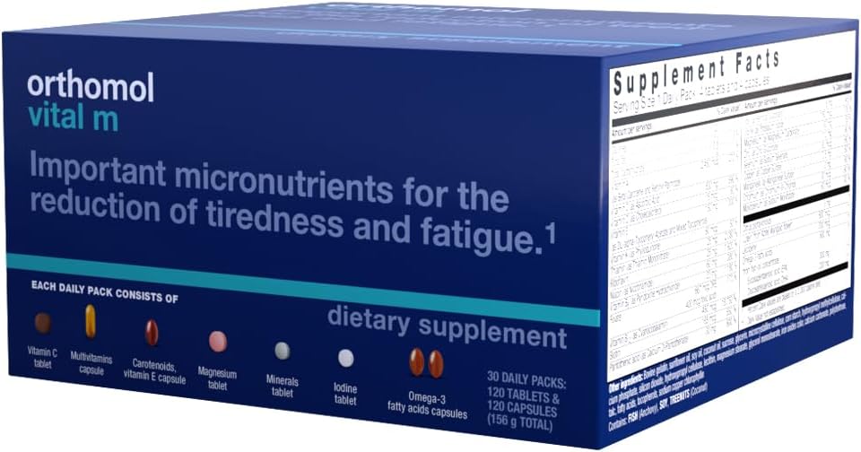Orthomol Vital M - Men's Multivitamin, 30-Day Supply - görsel 2