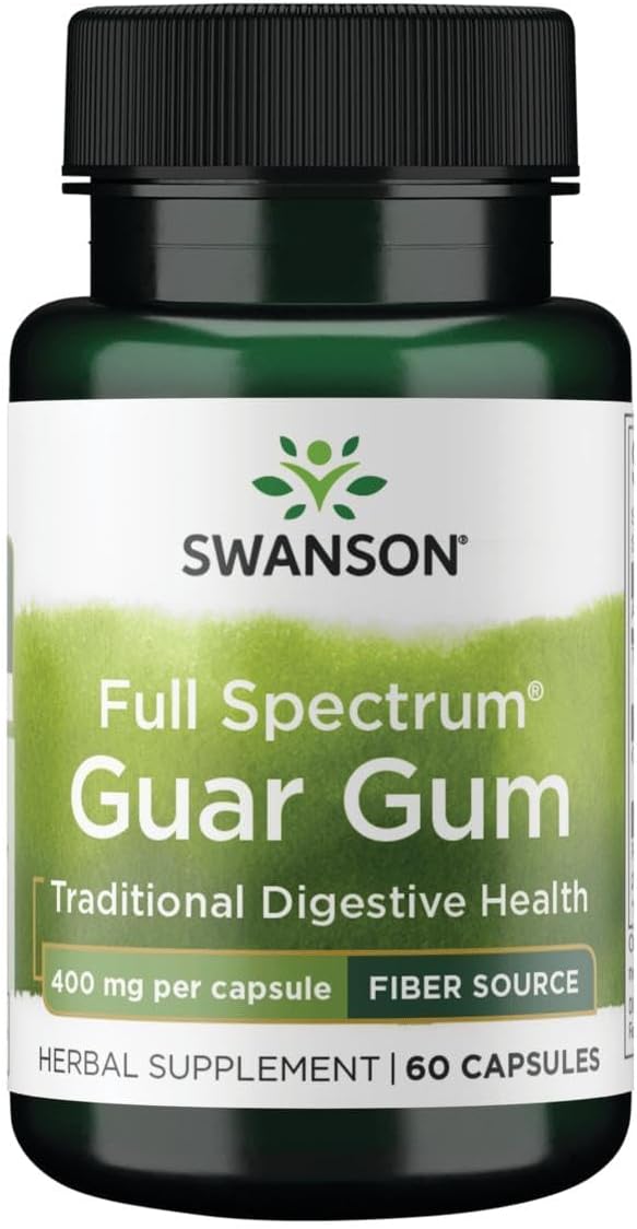 Swanson Full Spectrum Guar Gum 400 mg 60 Capsules (2 Pack) - görsel 7