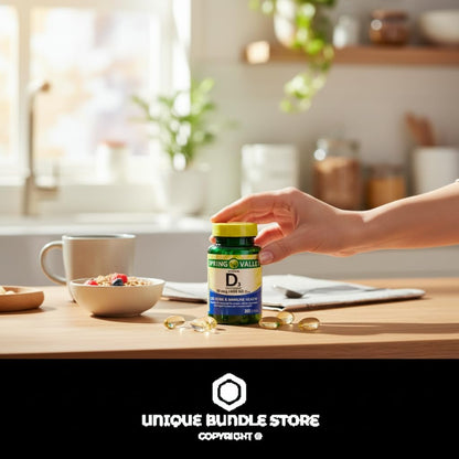 Vitamin D3 10 µg (400 IU), 200 Softgels – Food Supplement