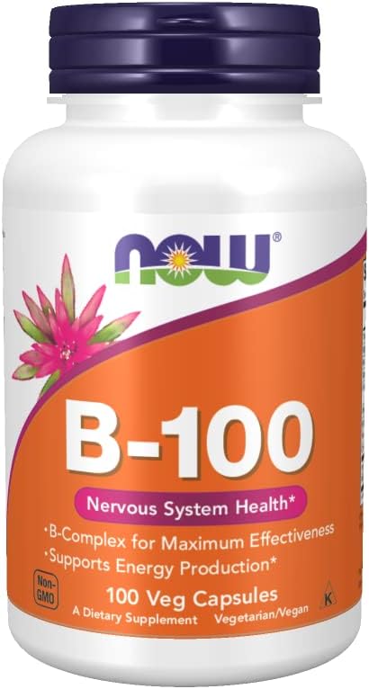 Now Foods B-100 - High Potency B-Complex, 100 Capsules (2-Pack) - görsel 1