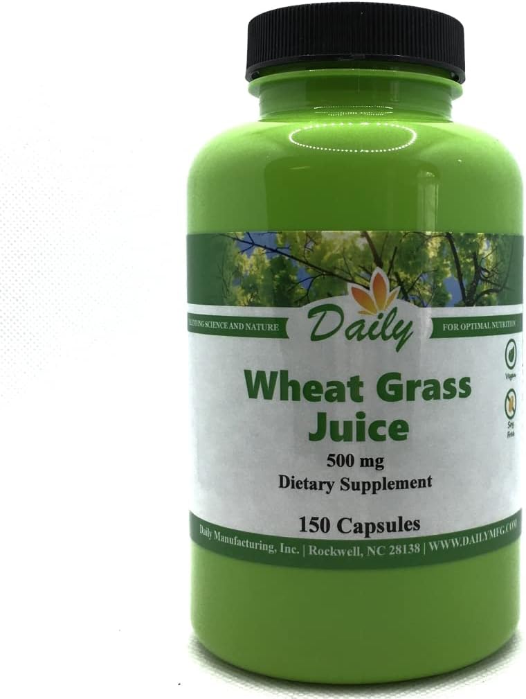 Daily Manufacturing Organic Dehydrated Wheat Grass Juice Capsules - görsel 1