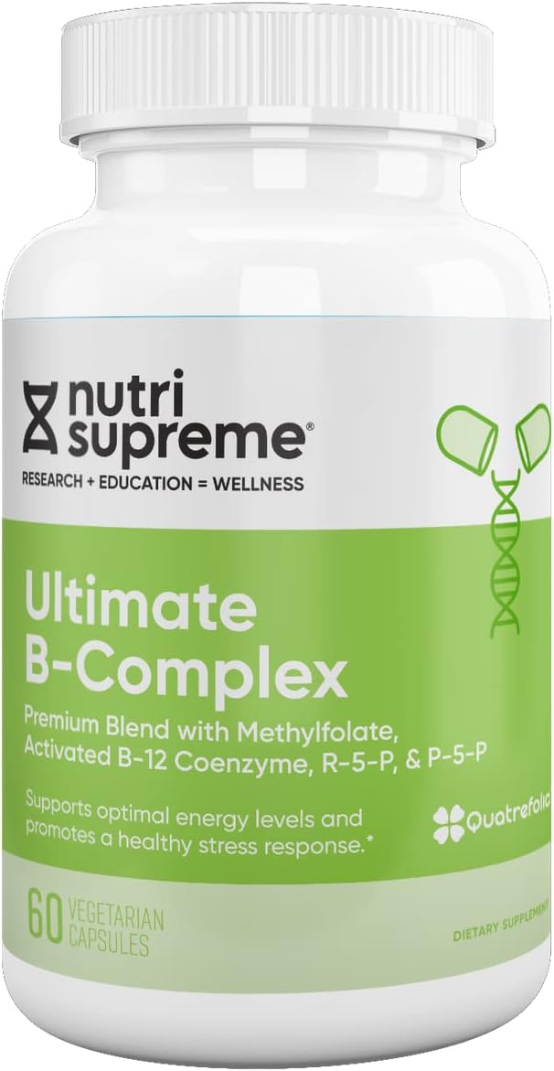 Nutri Supreme Ultimate B Complex – Highly Absorbable Essential B Vitamins with Methylfolate, 60 Capsules - görsel 1