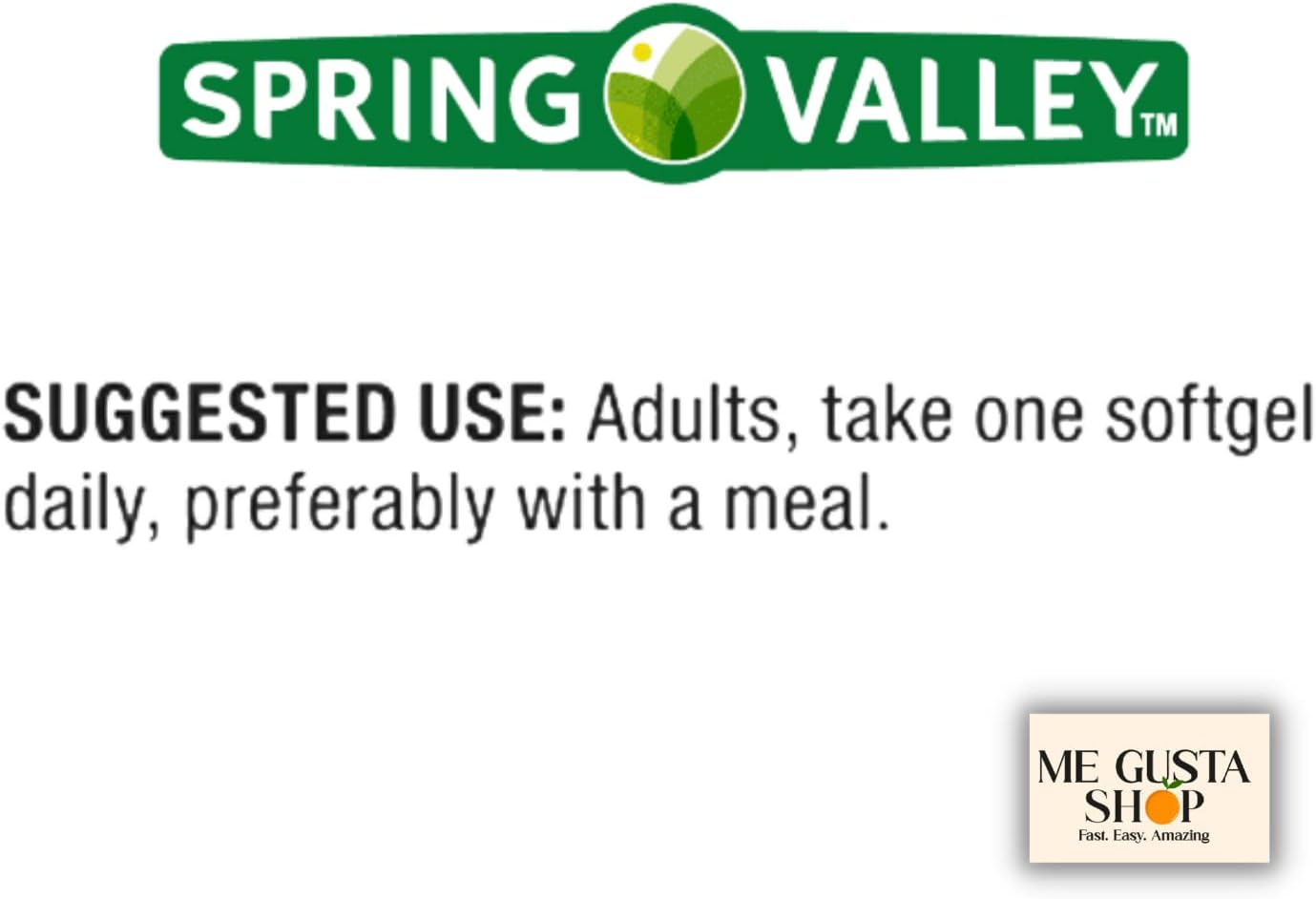 Spring Valley Vitamin D3 25 mcg (1,000 IU) Softgels, 200 Count - görsel 3