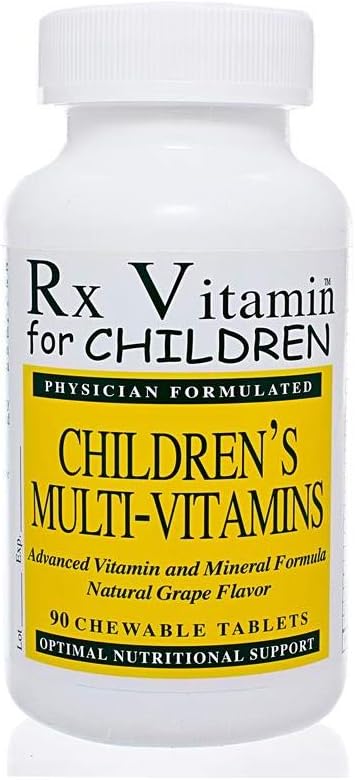 Rx Vitamins Children's Multi-Vitamin - 90 Chewable Tablets, Grape Flavour - görsel 1