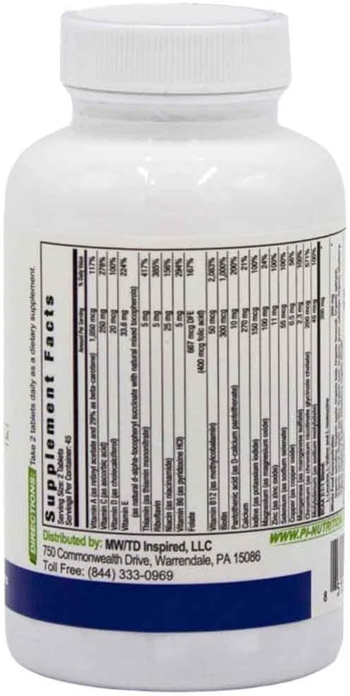 Performance Inspired Nutrition Whole Food Multi Vitamin with Probiotics, BCAAs, and Herbal Complex – 90 Tablets - görsel 2