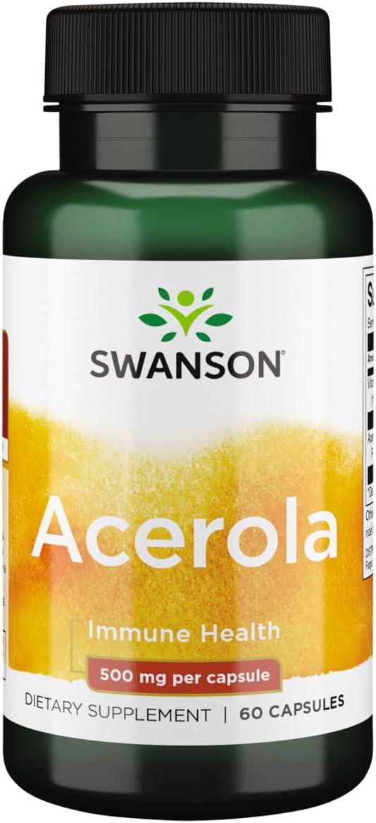 Swanson Acerola 500 mg, 60 Capsules - görsel 1