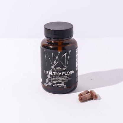 DR. NIGMA Healthy Flora Probiotic Supplement | Research-backed Blend for Digestion, Skin & Gut | 30 Capsules