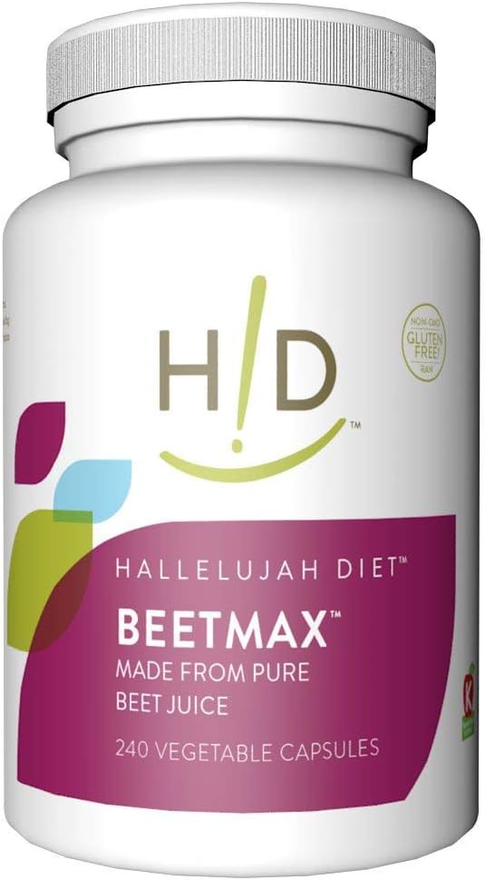 Hallelujah Diet Organic BeetMax Capsules – Vitamin, Mineral & Antioxidant Blend - görsel 1