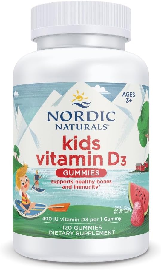 Nordic Naturals Vitamin D3 Gummies Kids, Wild Watermelon Splash - 400 IU, 60 Gummies - görsel 6