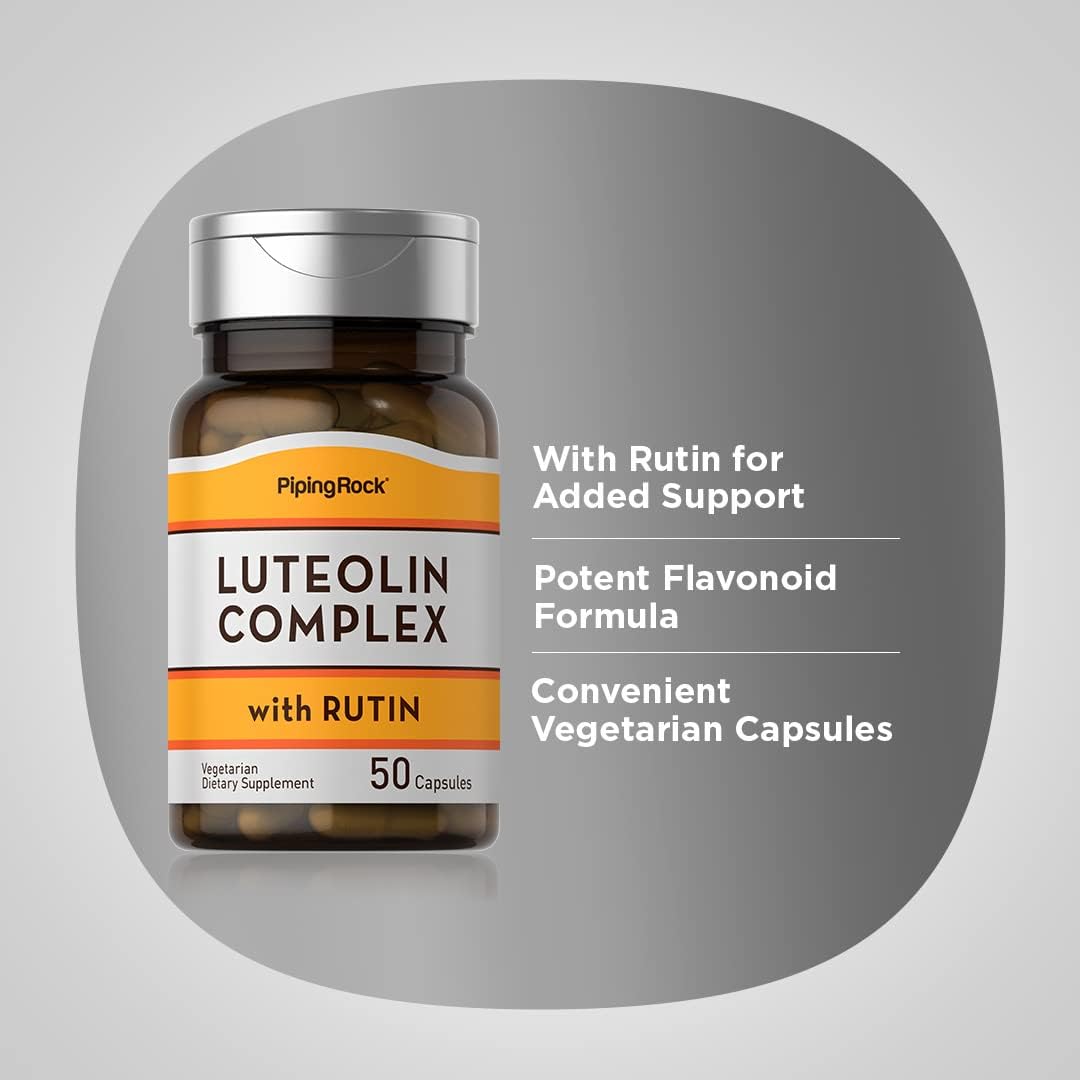 Piping Rock Luteolin Complex with Rutin – 50 Vegetarian Capsules - görsel 4