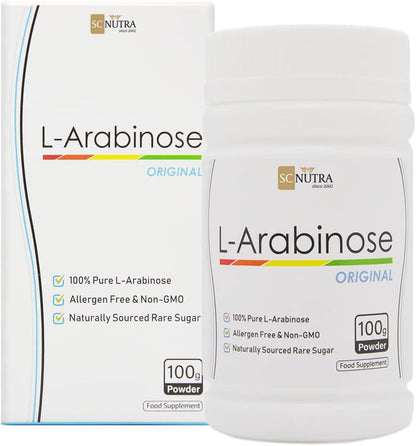 L-Arabinose Original Powder - Natural Sugar Alternative, 100g