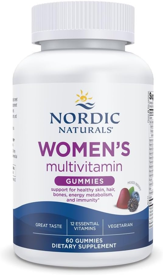 Nordic Naturals Women's Multivitamin Gummies, Mixed Berry - 60 Gummies - görsel 1