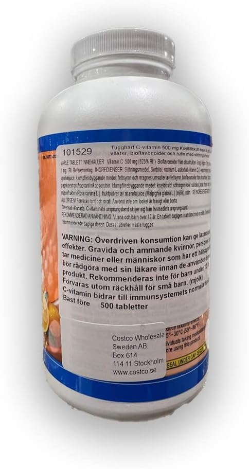 Kirkland Vitamin C 500 mg, 500 Tablets - görsel 2