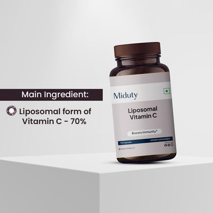 Miduty Liposomal Vitamin C - Gluten-free - Non-GM - 90 Capsules