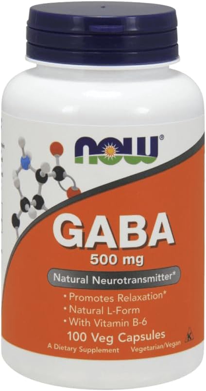 NOW Foods GABA 500 mg plus Vitamin B6 - görsel 1