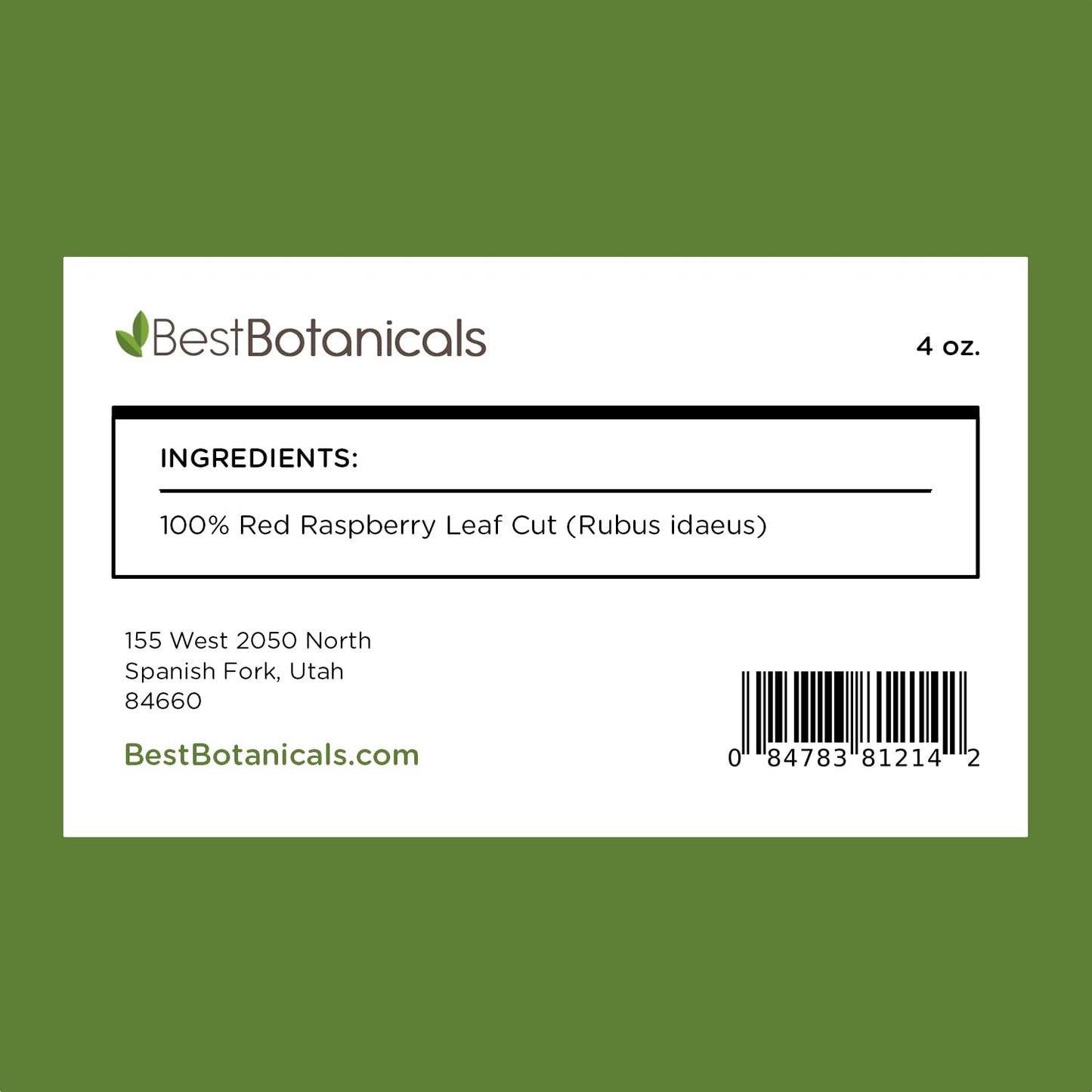 Best Botanicals Red Raspberry Leaf Cut, 113 g - görsel 8
