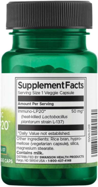 Swanson Immunobiotic Immuno-Lp20 50 mg, 30 Capsules