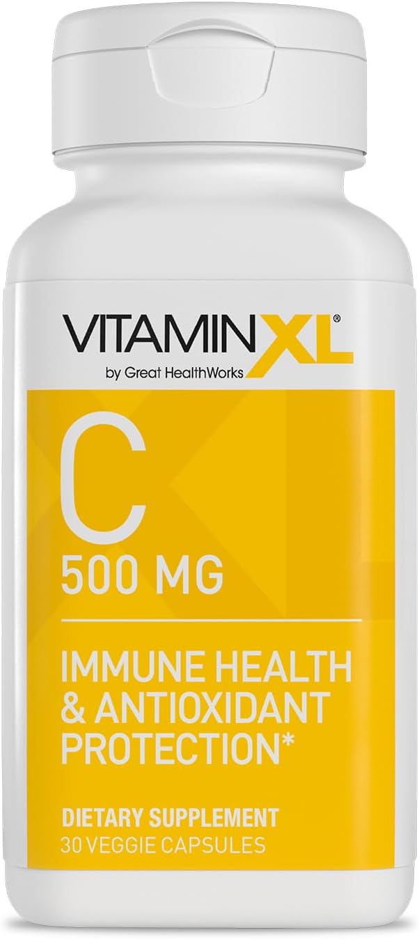 OmegaXL VitaminXL Vitamin C Supplement, 500 mg - 30 Vegan Capsules - görsel 1