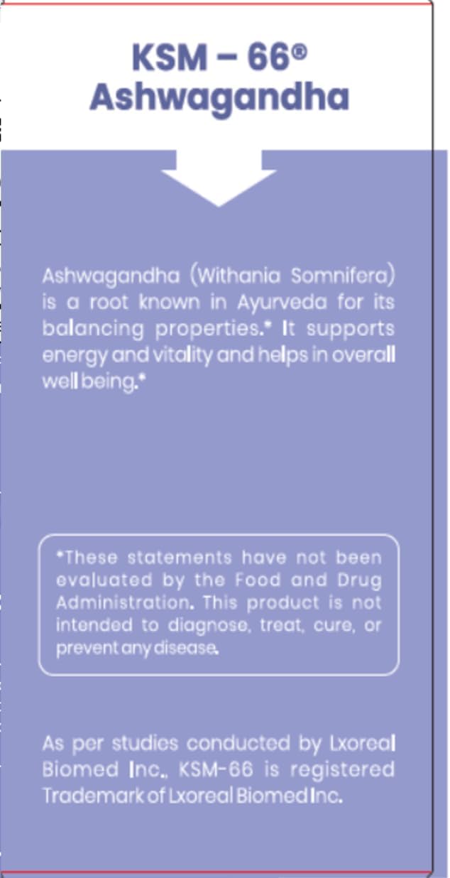 BBETTER Ashwagandha KSM-66 Capsules 500mg - Organic Ashwagandha Root Extract - 60 Vegan Capsules - görsel 4