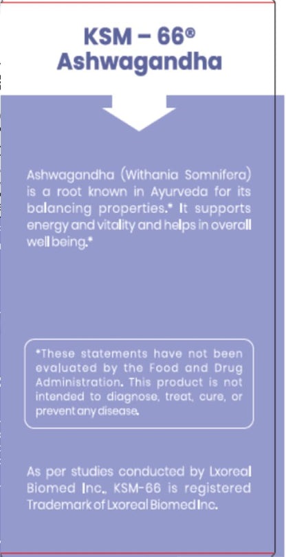 BBETTER Ashwagandha KSM-66 Capsules 500mg - Organic Ashwagandha Root Extract - 60 Vegan Capsules