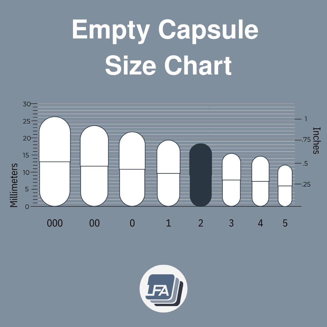 Empty Capsules Size 2 - Clear Gelatine - 120 Count - Fits Capsule Filling Tray - Joined Beef Gel Caps Easy Snap for DIY Powder Supplement Pills - Certified Halal - görsel 4