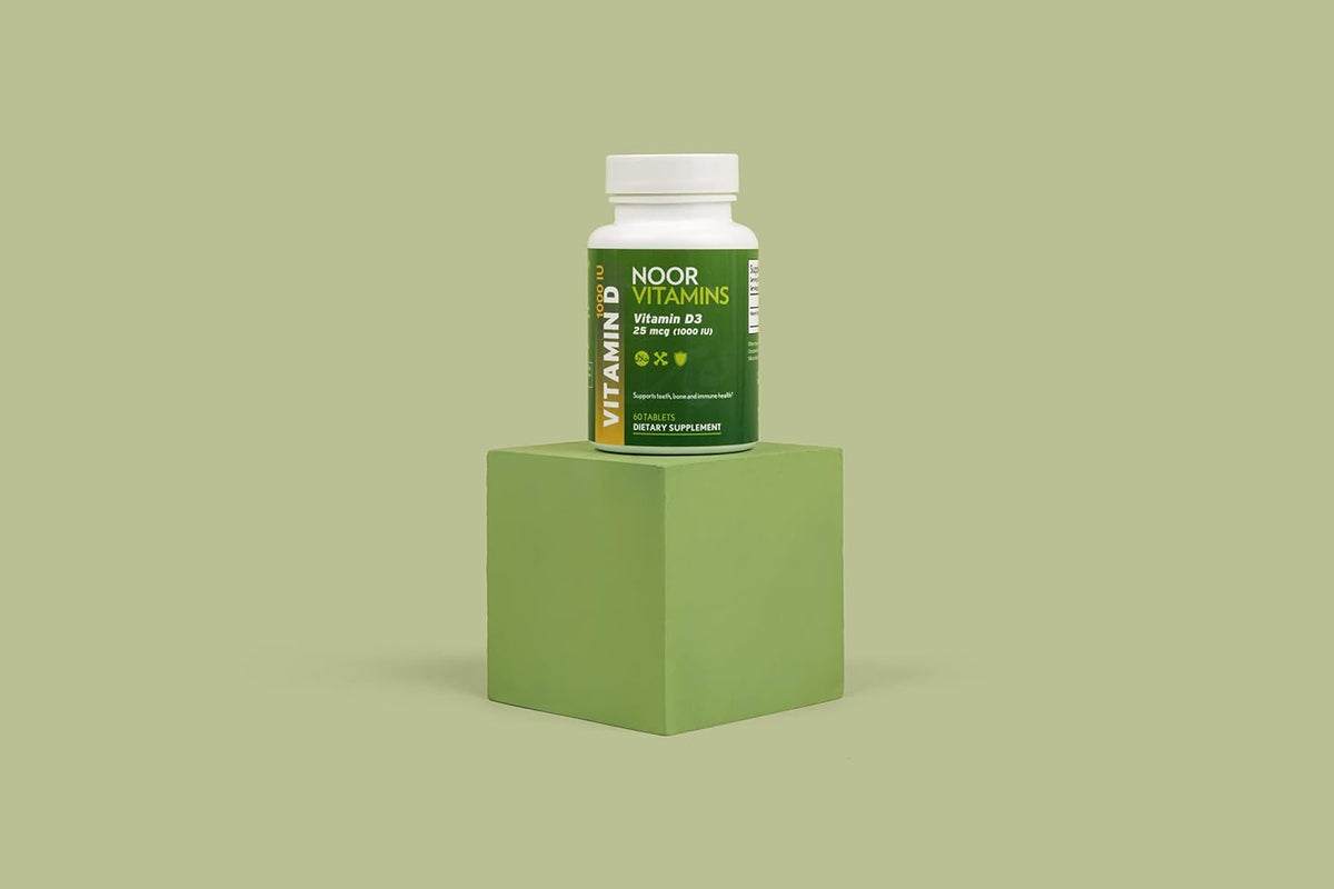 Noor Vitamins Halal Vitamin D3 1000 IU Tablets - 60 Count - görsel 7