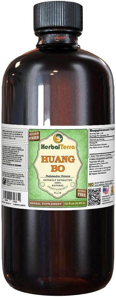 Huang Bo (Phellodendron Chinense) Glycerite - Alcohol-Free Liquid Extract - 946 ml - görsel 1