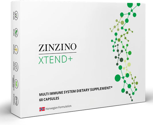 Zinzino Xtend+ – All-in-One Supplement with 23 Essential Vitamins, Minerals and Phytonutrients for Immune, Bone and Joint Support – 60 Capsules