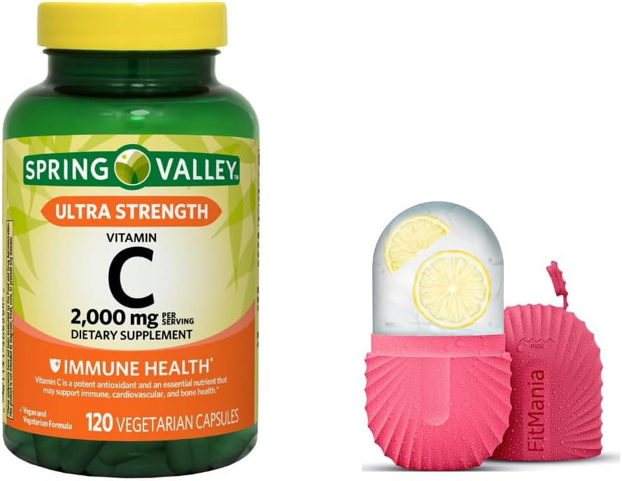 Spring Valley Ultra Strength Vitamin C Capsules - 2000 mg - 120 Capsules - görsel 1