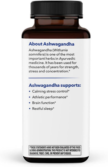 LifeSeasons Essentials Ashwagandha - Stress & Sleep Support Supplement - 900mg per 2 Capsules - 60 Capsules
