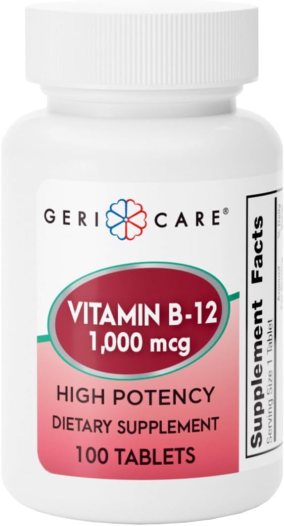 GeriCare Vitamin B-12 1000mcg High Potency Tablets - görsel 1