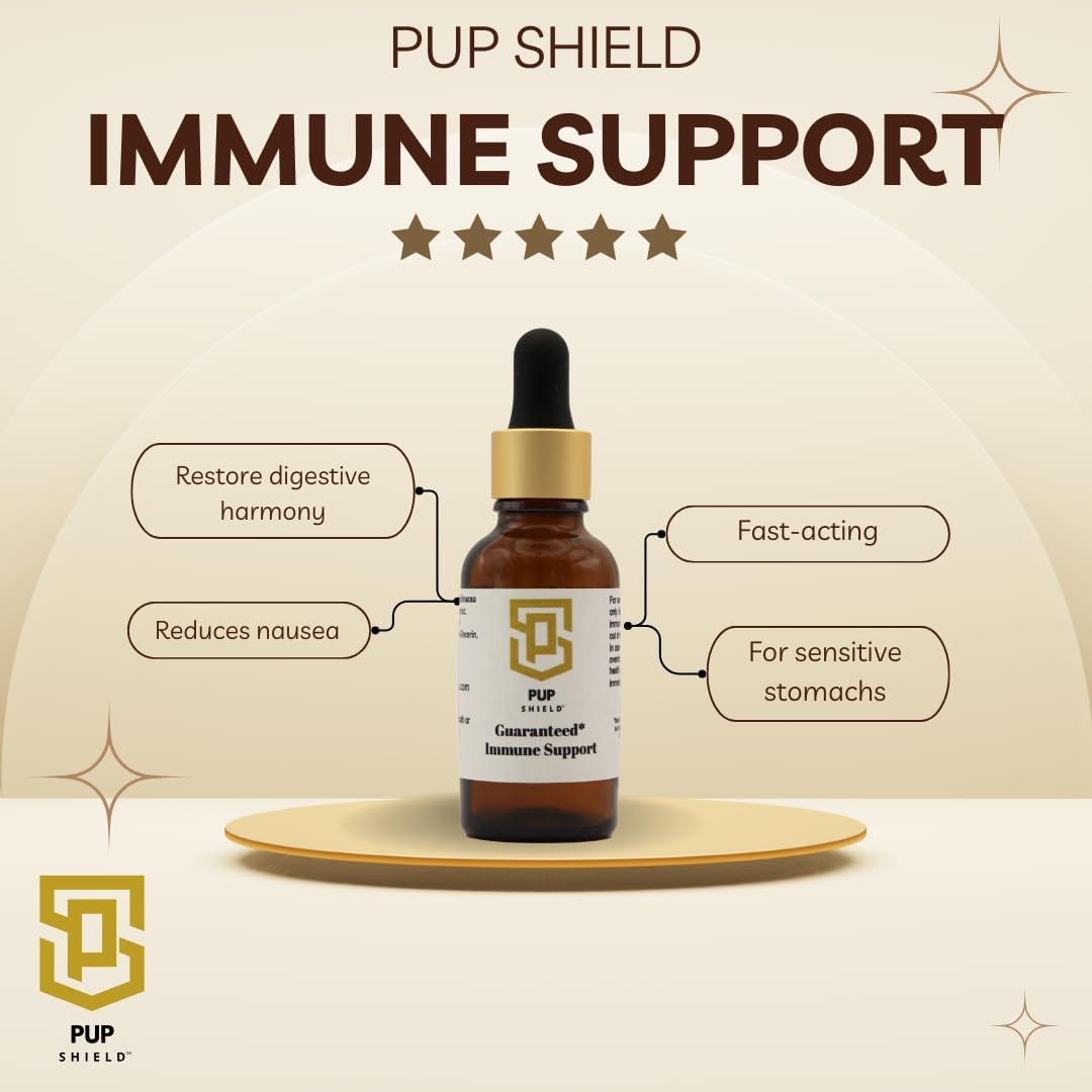 Pup Shield Natural Immune Support for Dogs - Probiotics with Olive Leaf, Turkey Tail & Echinacea - 30-Day Supply - görsel 5