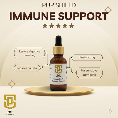 Pup Shield Natural Immune Support for Dogs - Probiotics with Olive Leaf, Turkey Tail & Echinacea - 30-Day Supply